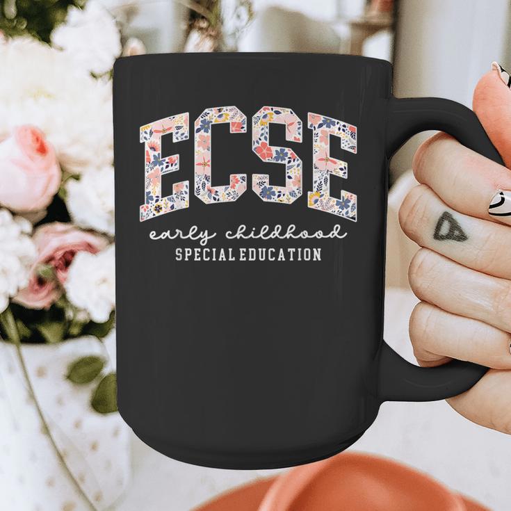 Floral ECSE Early Childhood Special Education SPED Teacher Graphic Print Coffee Mug, funny design Floral ECSE Early Childhood Special Education SPED Teacher Graphic Print Coffee Mug, funny design