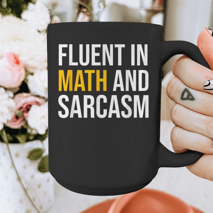 Fluent In Math And Sarcasm Teacher Appreciation Day Gift Graphic Print Coffee Mug, funny design Fluent In Math And Sarcasm Teacher Appreciation Day Gift Graphic Print Coffee Mug, funny design