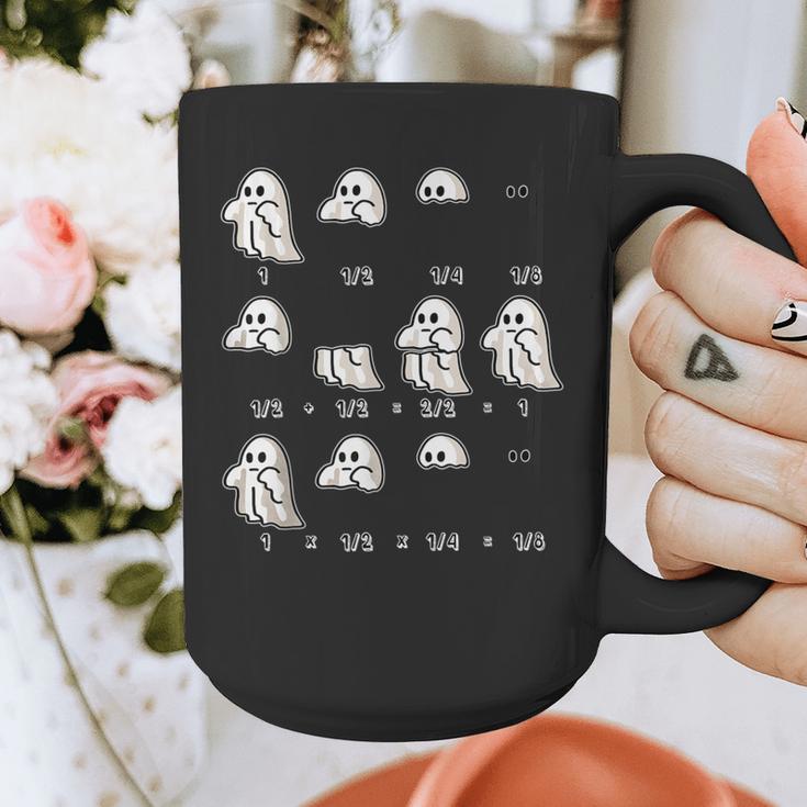 Fractions Math Teacher Ghost Math Halloween Humorous Graphic Print Coffee Mug, funny design Fractions Math Teacher Ghost Math Halloween Humorous Graphic Print Coffee Mug, funny design