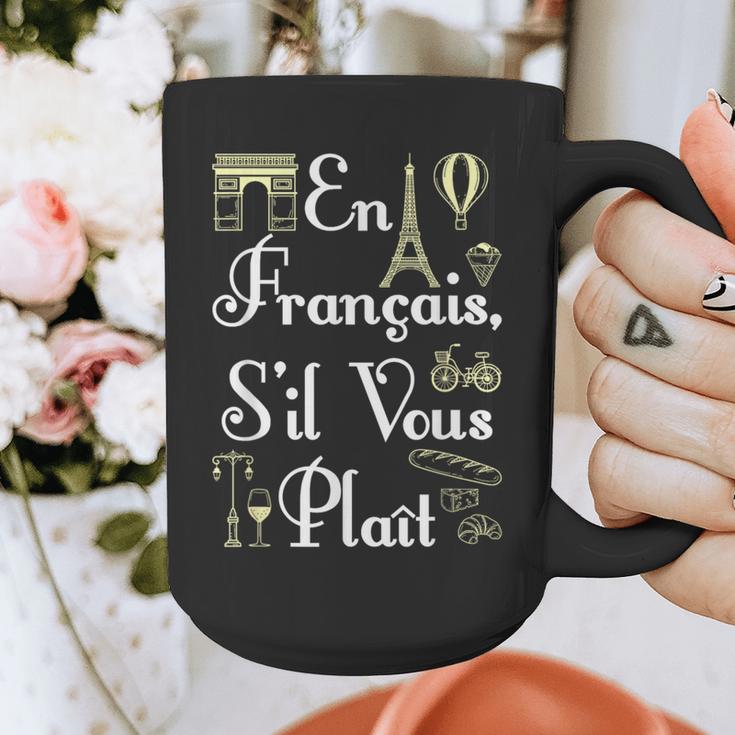 French Teacher En Francais S'Il Vous Plait End Of Year Graphic Print Coffee Mug, funny design French Teacher En Francais S'Il Vous Plait End Of Year Graphic Print Coffee Mug, funny design