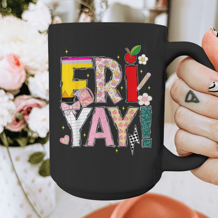 Fri-Yay Happy Friday Lovers Teacher Weekend Women Graphic Print Coffee Mug, funny design Fri-Yay Happy Friday Lovers Teacher Weekend Women Graphic Print Coffee Mug, funny design