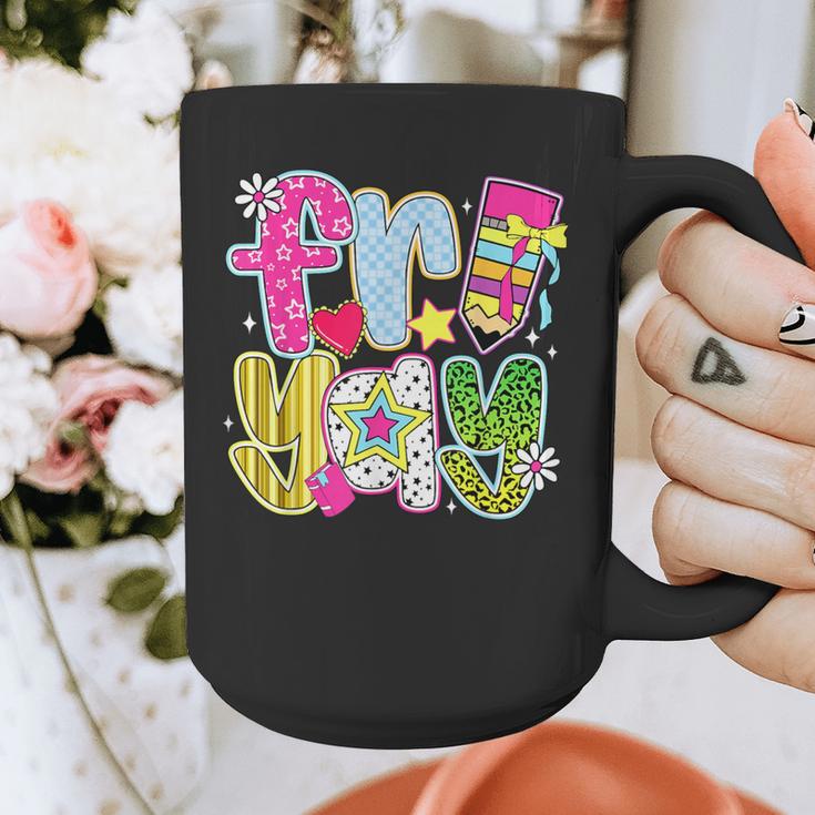 Fri-Yay Happy Friday Weekend Teacher Back To School Graphic Print Coffee Mug, funny design Fri-Yay Happy Friday Weekend Teacher Back To School Graphic Print Coffee Mug, funny design