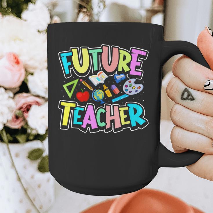 Future Teacher Kid's Career Graphic Print Coffee Mug, Future Teacher Gifts, funny design