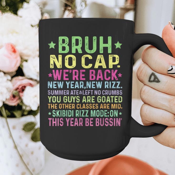 Gen A Slang Teachers Happy 1st Day Of School 2025 Students Graphic Print Coffee Mug, funny design