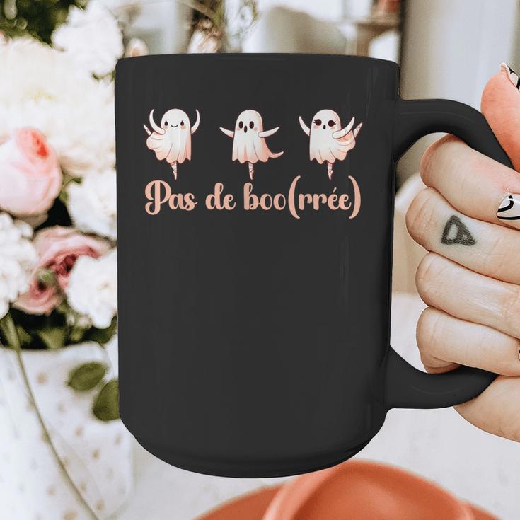 Ghost Ballet Dancer Halloween Dance Teacher Pas De Boo-Rée Graphic Print Coffee Mug, funny design
