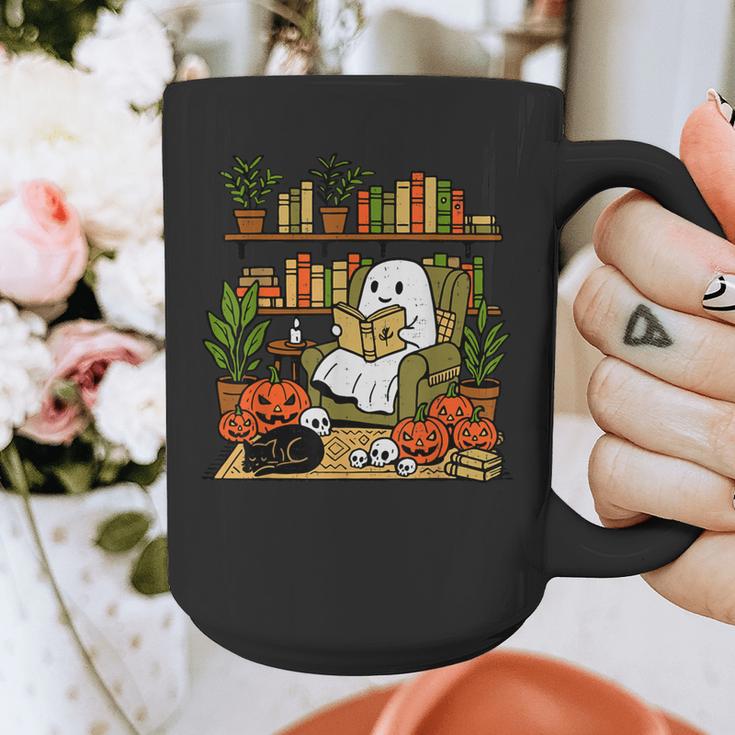 Ghost Library Reading Books Halloween Librarian Teacher Graphic Print Coffee Mug, funny design Ghost Library Reading Books Halloween Librarian Teacher Graphic Print Coffee Mug, funny design