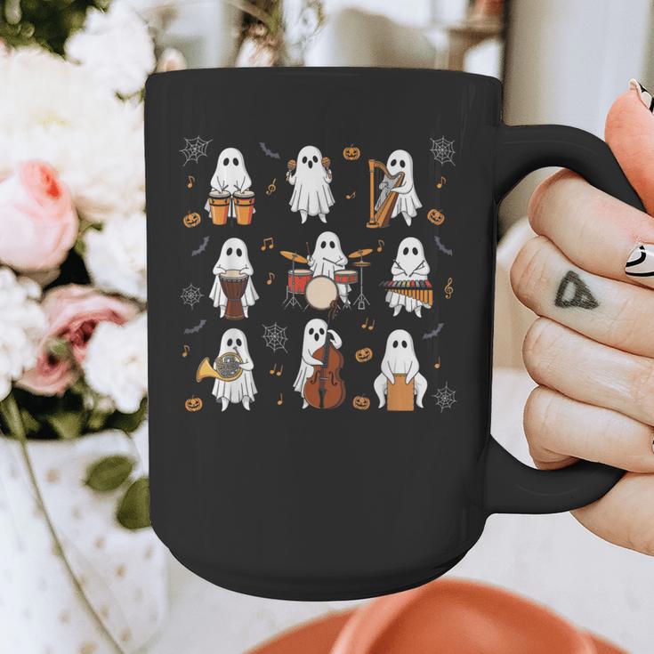 Ghost Music Teacher Halloween Musician Costume Graphic Print Coffee Mug, funny design Ghost Music Teacher Halloween Musician Costume Graphic Print Coffee Mug, funny design