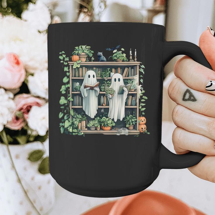Ghost Plant Library Halloween Reading Books Teacher Vintage Graphic Print Coffee Mug, funny design Ghost Plant Library Halloween Reading Books Teacher Vintage Graphic Print Coffee Mug, funny design