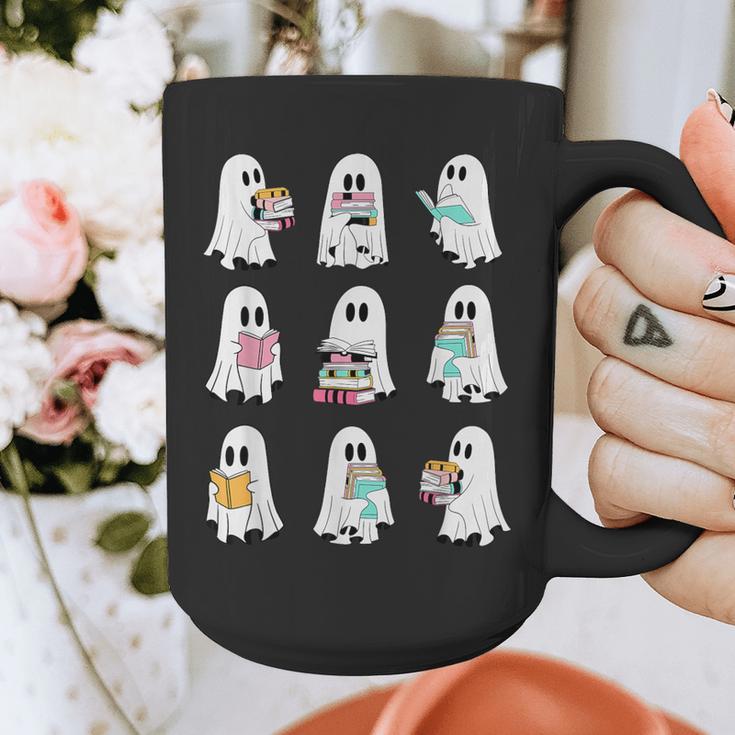 Ghost Reading Books Spooky Librarian Teacher Women Graphic Print Coffee Mug, funny design Ghost Reading Books Spooky Librarian Teacher Women Graphic Print Coffee Mug, funny design