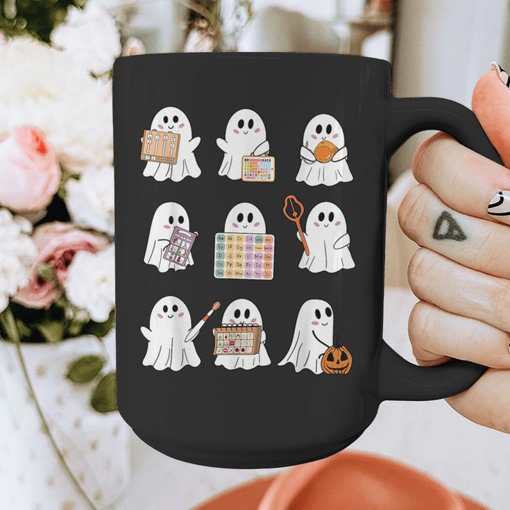 Ghost Speech Therapy Teacher Spooky Season Halloween Graphic Print Coffee Mug, funny design