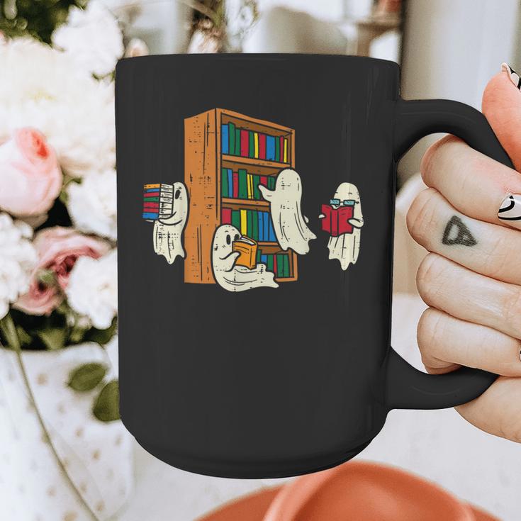 Ghosts Reading Books Teacher Halloween Librarian Boooks Graphic Print Coffee Mug, funny design Ghosts Reading Books Teacher Halloween Librarian Boooks Graphic Print Coffee Mug, funny design