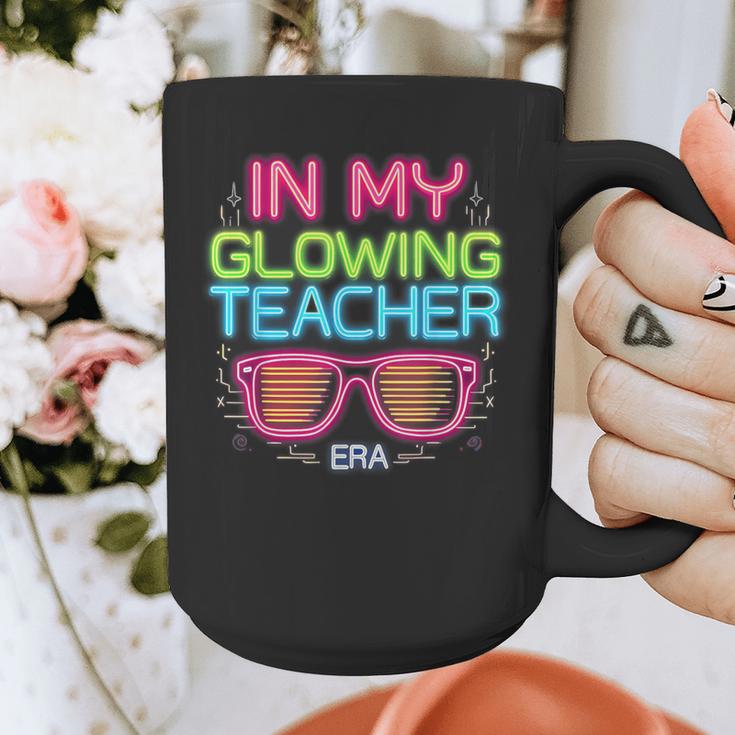 In My Glowing Teacher Era Groovy Colorful Bright Graphic Print Coffee Mug, Groovy Teacher Gifts, funny design In My Glowing Teacher Era Groovy Colorful Bright Graphic Print Coffee Mug, Groovy Teacher Gifts, funny design