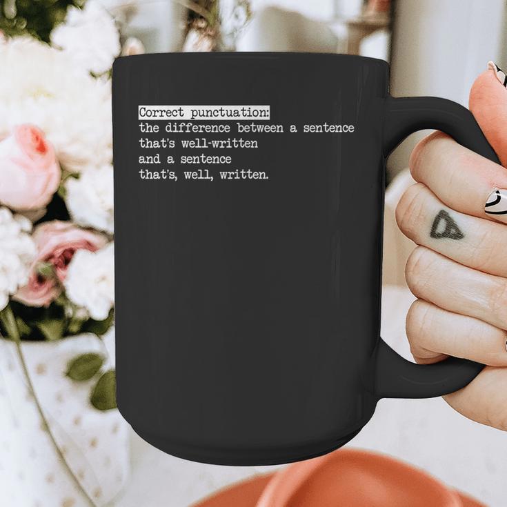 Grammar Teacher And Punny Punctuation Graphic Print Coffee Mug, funny design Grammar Teacher And Punny Punctuation Graphic Print Coffee Mug, funny design