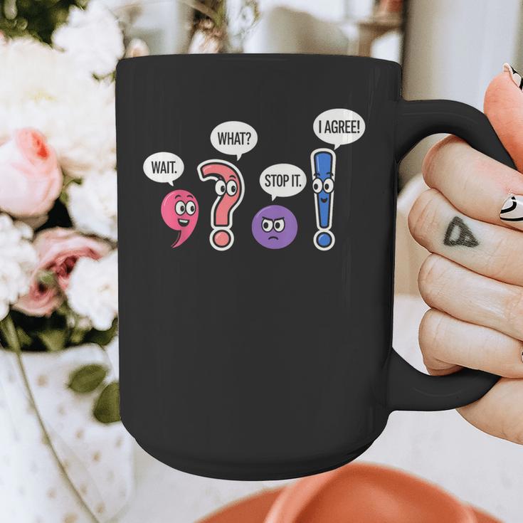 Grammar Teacher Wait What Stop It I Agree Humor Graphic Print Coffee Mug, funny design Grammar Teacher Wait What Stop It I Agree Humor Graphic Print Coffee Mug, funny design