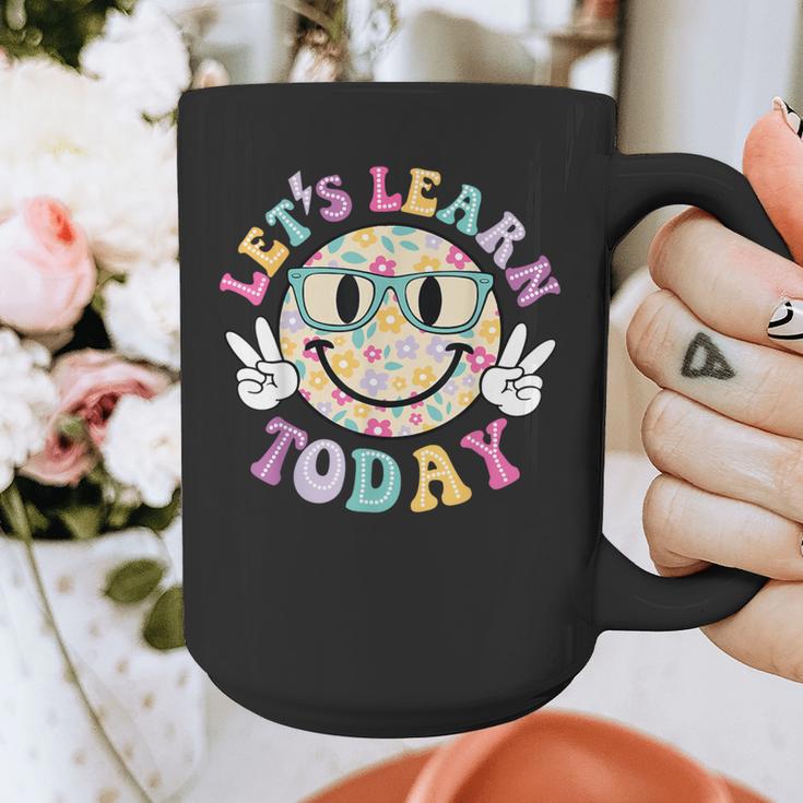 Groovy Retro Lets Learn Today Teacher Student Back To School Graphic Print Coffee Mug, Groovy Teacher Gifts, funny design Groovy Retro Lets Learn Today Teacher Student Back To School Graphic Print Coffee Mug, Groovy Teacher Gifts, funny design