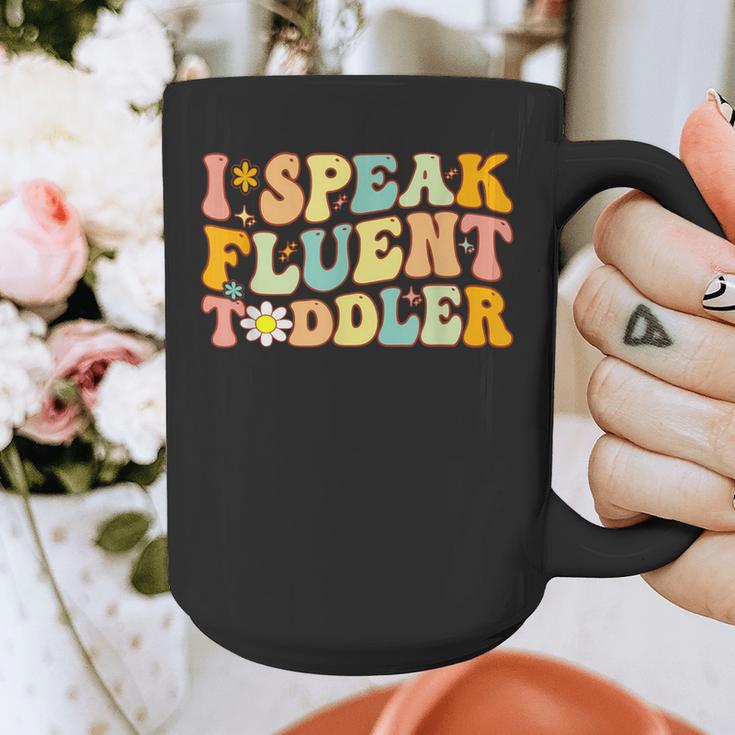 Groovy I Speak Fluent Toddler Daycare Provider Teacher Graphic Print Coffee Mug, Groovy Teacher Gifts, funny design Groovy I Speak Fluent Toddler Daycare Provider Teacher Graphic Print Coffee Mug, Groovy Teacher Gifts, funny design