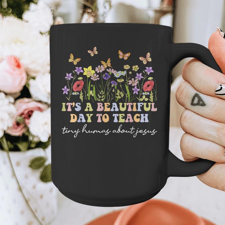 Groovy I Teach Tiny Humans About Jesus Christian Teacher Graphic Print Coffee Mug, Groovy Teacher Gifts, funny design Groovy I Teach Tiny Humans About Jesus Christian Teacher Graphic Print Coffee Mug, Groovy Teacher Gifts, funny design