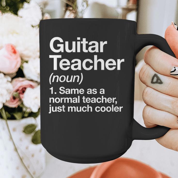 Guitar Teacher Definition Musician Music Men Women Girls Kids Graphic Print Coffee Mug, funny design