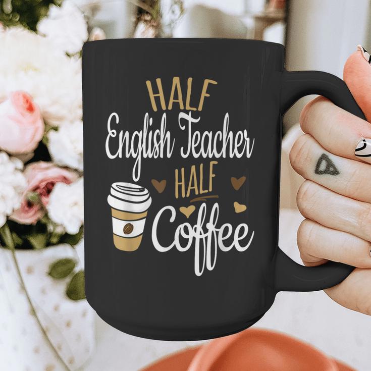 Half Coffee Half English Teacher English Teacher Men Women Graphic Print Coffee Mug, English Teacher Gifts, funny design Half Coffee Half English Teacher English Teacher Men Women Graphic Print Coffee Mug, English Teacher Gifts, funny design