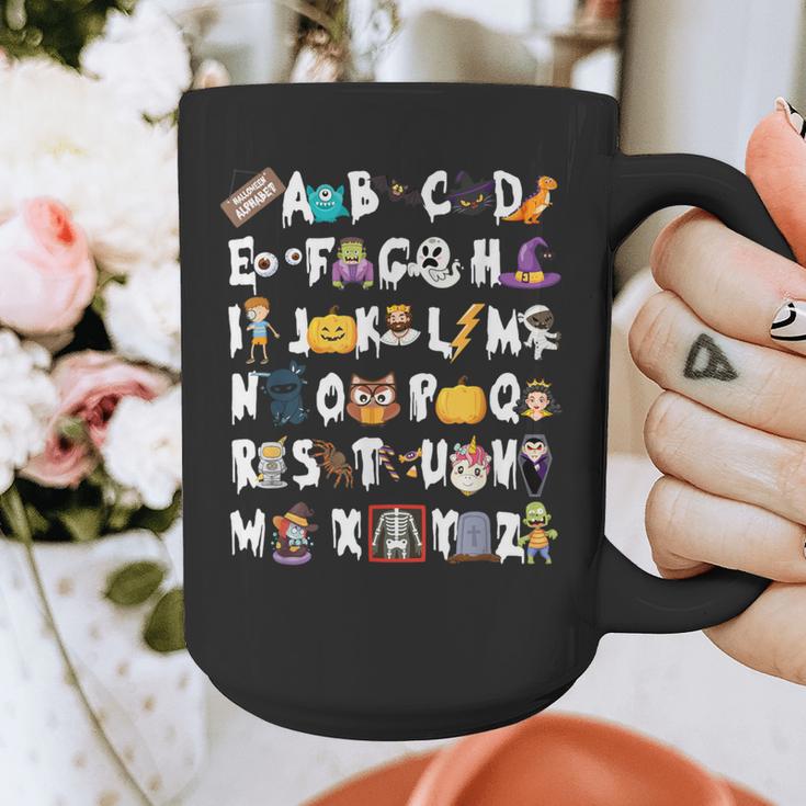 Halloween Alphabet ABCs Learning Kindergarten Teacher Men Women Kids Graphic Print Coffee Mug, funny design Halloween Alphabet ABCs Learning Kindergarten Teacher Men Women Kids Graphic Print Coffee Mug, funny design