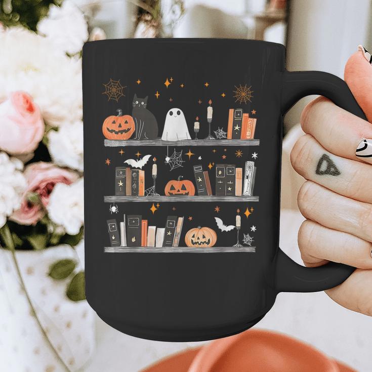 Halloween Library Ghost Books Teacher Spooky Trick Or Teach Graphic Print Coffee Mug, funny design Halloween Library Ghost Books Teacher Spooky Trick Or Teach Graphic Print Coffee Mug, funny design