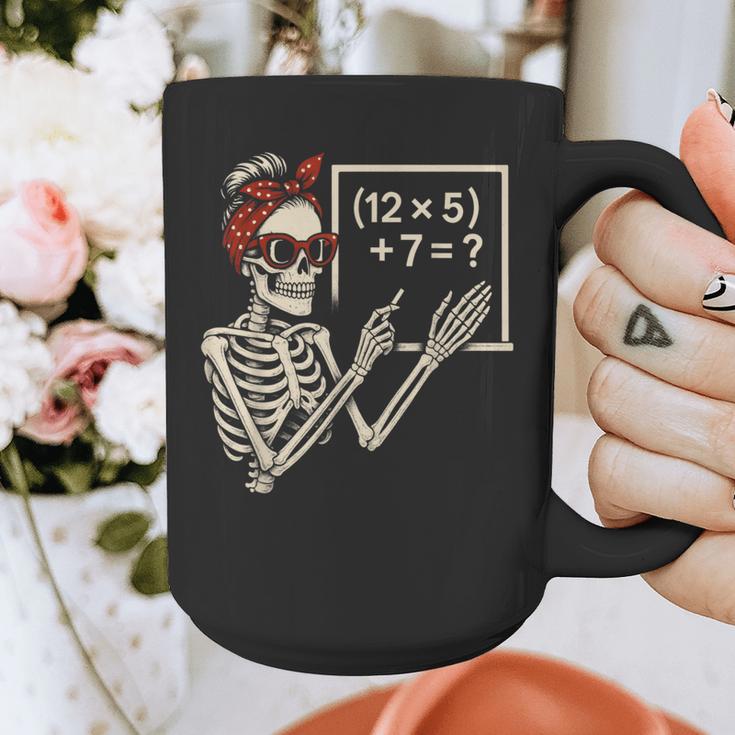 Halloween Math Teacher Skeleton Six Seven Meme Brainrot Graphic Print Coffee Mug, funny design Halloween Math Teacher Skeleton Six Seven Meme Brainrot Graphic Print Coffee Mug, funny design