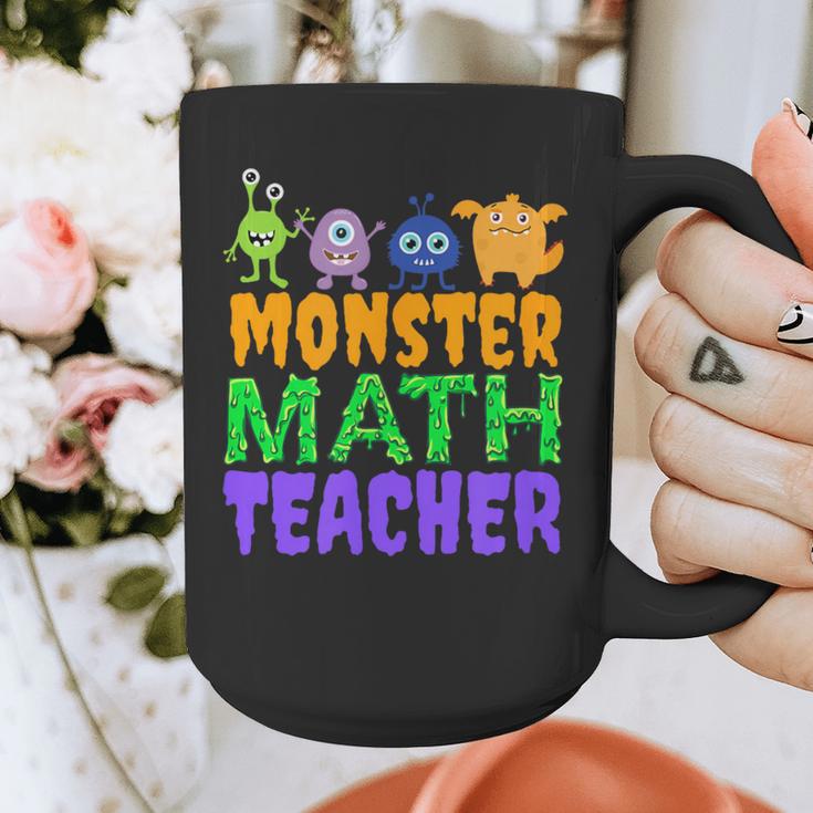 Halloween Monster Math Teacher Men Women Graphic Print Coffee Mug, funny design Halloween Monster Math Teacher Men Women Graphic Print Coffee Mug, funny design
