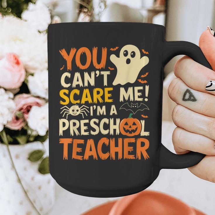 Halloween Preschool Teacher You Can't Scare Me Im A Teacher Graphic Print Coffee Mug, funny design