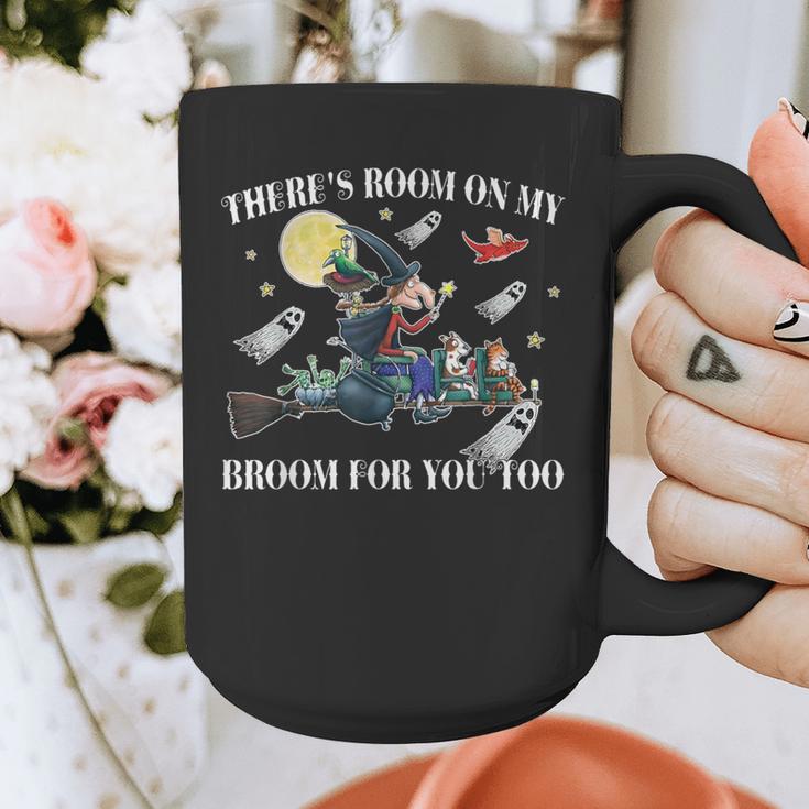Halloween There's Room On My Broom For You Too Teacher Graphic Print Coffee Mug, funny design