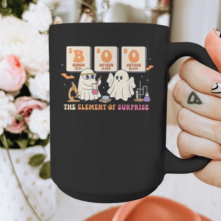 Halloween Science Teacher Boo Ghost The Element Of Surprise Graphic Print Coffee Mug, Science Teacher Gifts, funny design Halloween Science Teacher Boo Ghost The Element Of Surprise Graphic Print Coffee Mug, Science Teacher Gifts, funny design