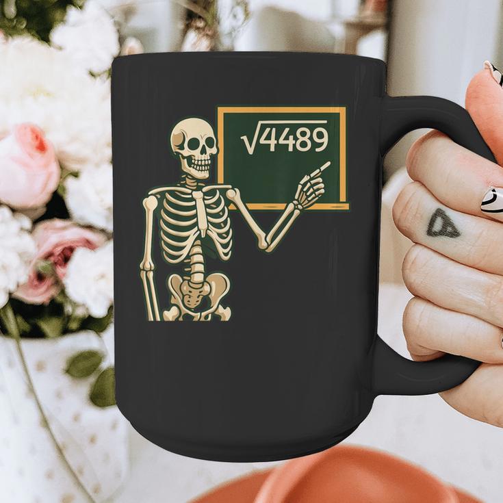 Halloween Skeleton 67 Meme Square Root 4489 Math Teacher Graphic Print Coffee Mug, funny design Halloween Skeleton 67 Meme Square Root 4489 Math Teacher Graphic Print Coffee Mug, funny design