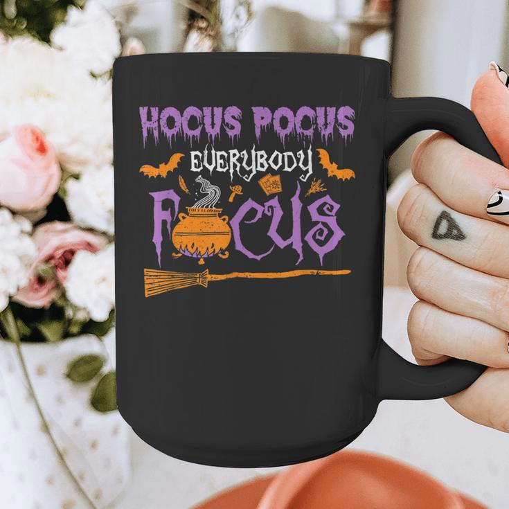 Halloween Teacher Or Student Hocus Pocus Everybody Focus For Men Women Kids Graphic Print Coffee Mug, funny design