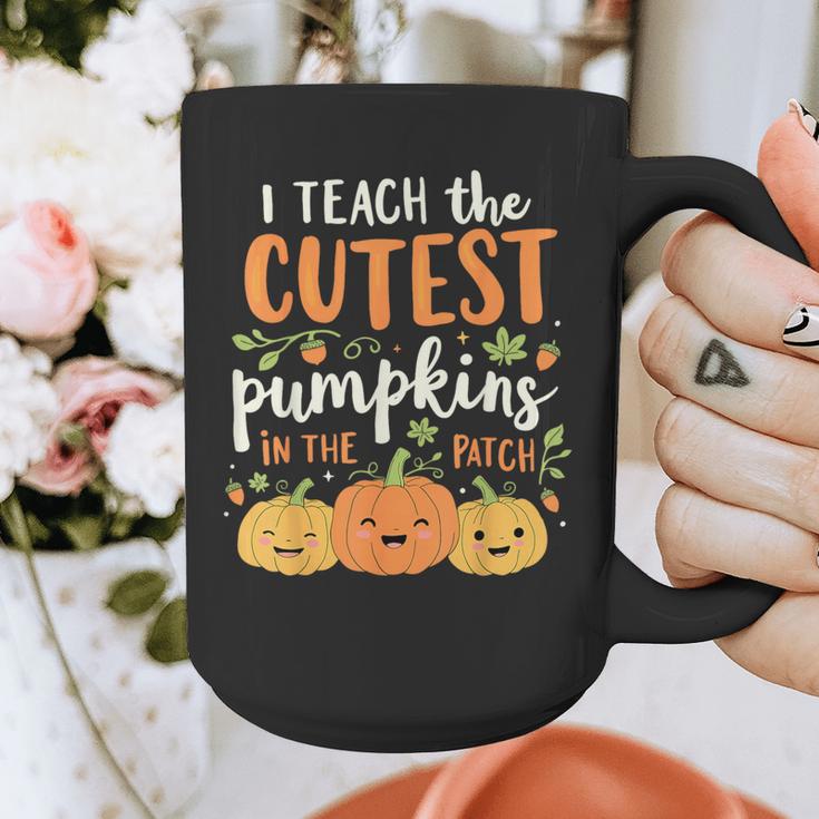 Halloween Teacher I Teach The Cutest Pumpkins In The Patch Graphic Print Coffee Mug, funny design