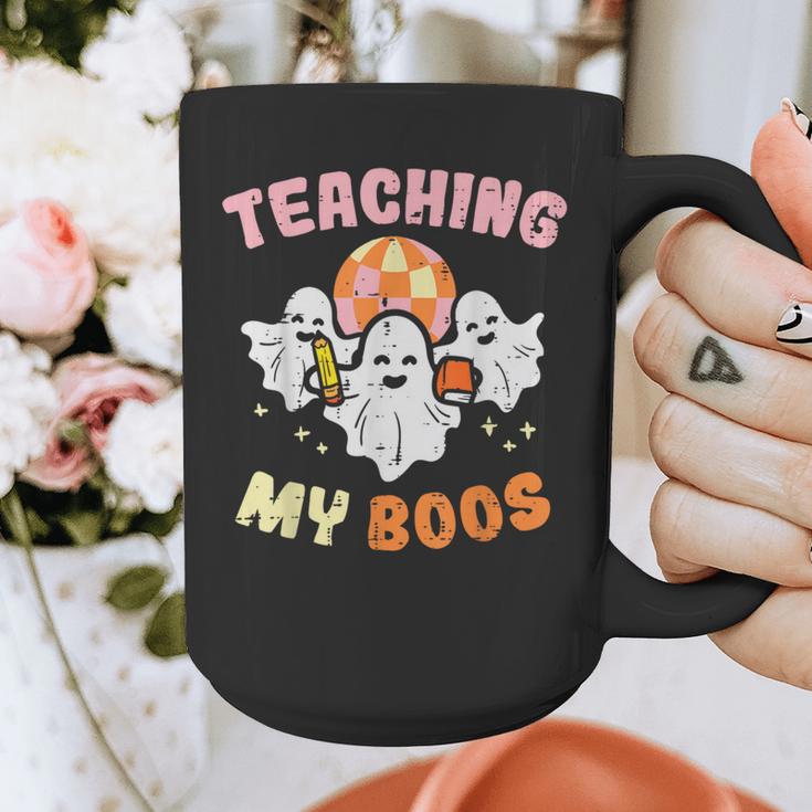 Halloween Teacher Teaching My Boos Costume Teacher Men Women Graphic Print Coffee Mug, funny design