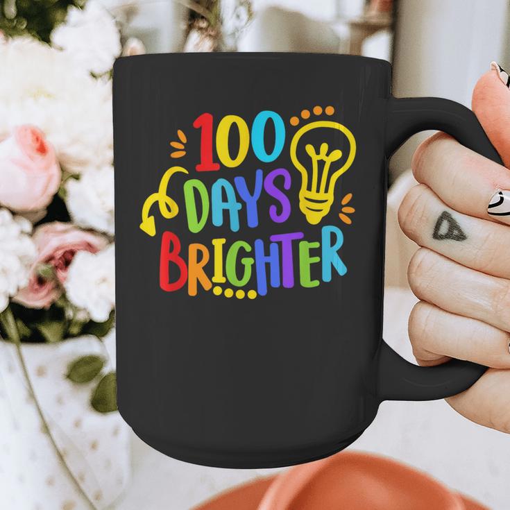 Happy 100th Day Of School 100 Days Brighter Girls Teacher Graphic Print Coffee Mug, funny design Happy 100th Day Of School 100 Days Brighter Girls Teacher Graphic Print Coffee Mug, funny design