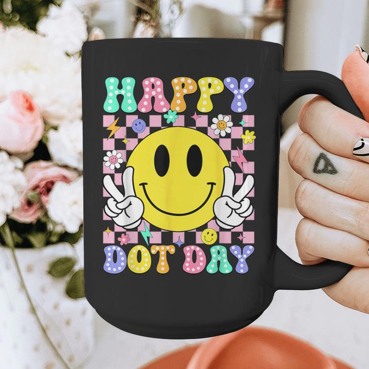 Happy Dot Day Shirts Teacher Student Girls Kids Smile Face Graphic Print Coffee Mug, funny design