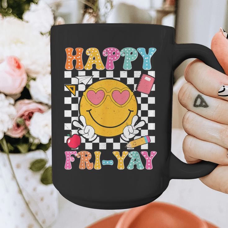 Happy Fri-Yay Groovy Teacher Friday Weekend Fri Yay Graphic Print Coffee Mug, Groovy Teacher Gifts, funny design Happy Fri-Yay Groovy Teacher Friday Weekend Fri Yay Graphic Print Coffee Mug, Groovy Teacher Gifts, funny design