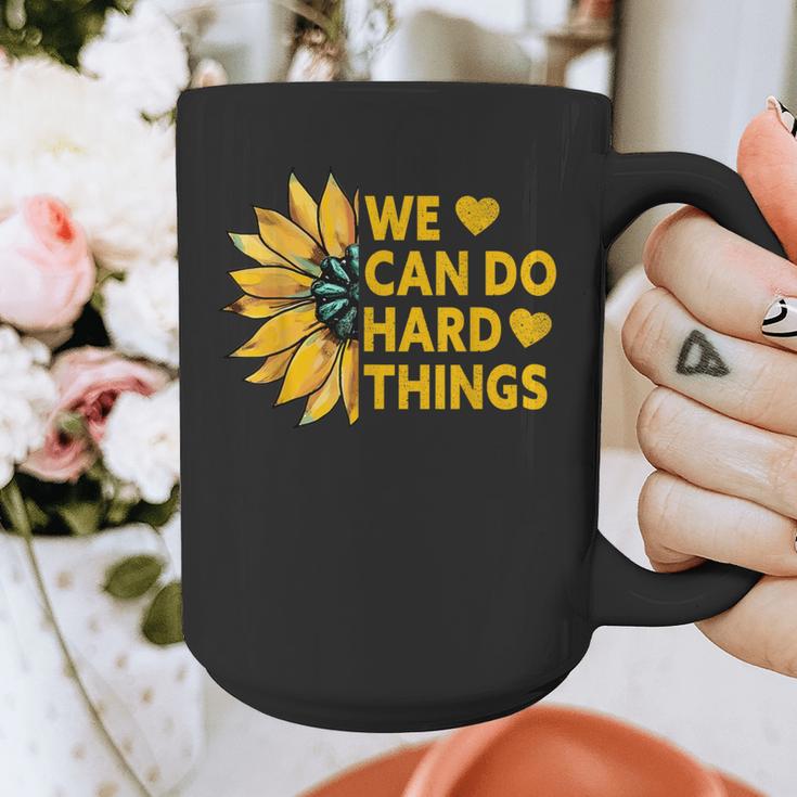 We Can Do Hard Things Kids Teacher Back To School Graphic Print Coffee Mug, funny design