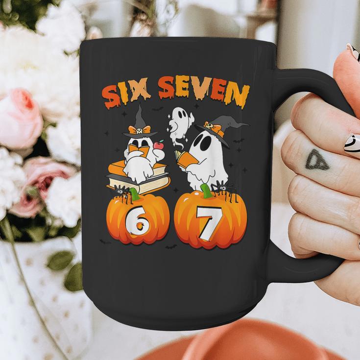 Haunted By 67 Boo Ghost Pumpkin Halloween Teacher Graphic Print Coffee Mug, funny design Haunted By 67 Boo Ghost Pumpkin Halloween Teacher Graphic Print Coffee Mug, funny design