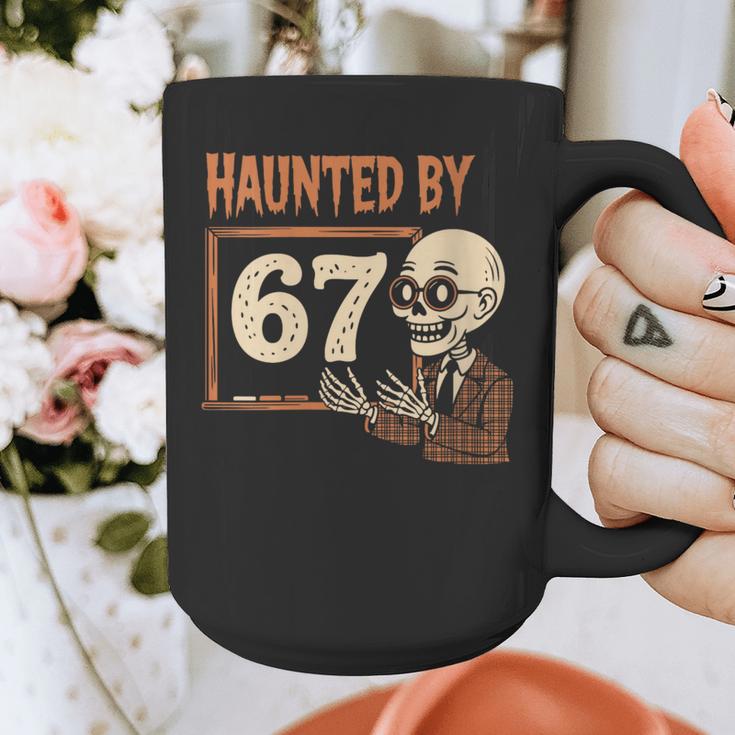 Haunted By 67 Halloween 67 Meme Six Seven Teacher Graphic Print Coffee Mug, funny design Haunted By 67 Halloween 67 Meme Six Seven Teacher Graphic Print Coffee Mug, funny design