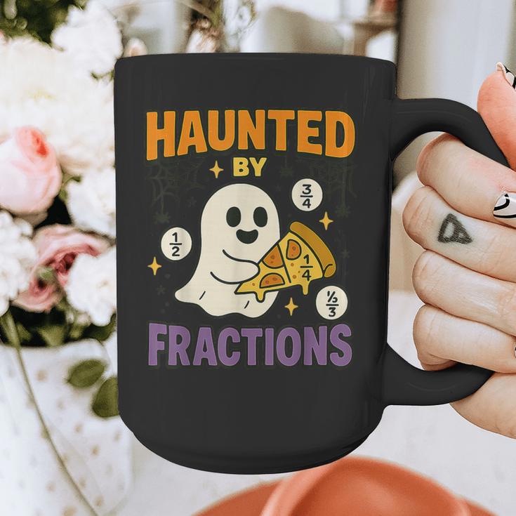 Haunted By Fractions Math Halloween Teacher Graphic Print Coffee Mug, funny design