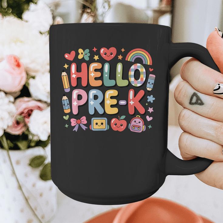 Hello Pre-K Back To School Teacher Student Fun Graphic Tee Graphic Print Coffee Mug, funny design Hello Pre-K Back To School Teacher Student Fun Graphic Tee Graphic Print Coffee Mug, funny design