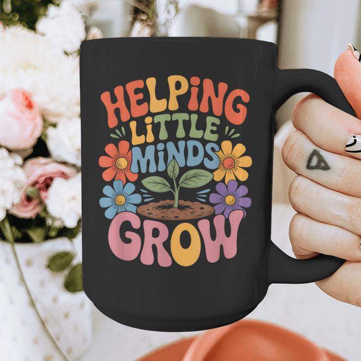 Helping Little Minds Grow Teacher First Day Back To School Graphic Print Coffee Mug, funny design Helping Little Minds Grow Teacher First Day Back To School Graphic Print Coffee Mug, funny design