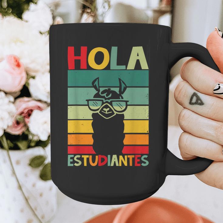 Hola Estudiantes Spanish Teacher Back To School 2025 Graphic Print Coffee Mug, funny design Hola Estudiantes Spanish Teacher Back To School 2025 Graphic Print Coffee Mug, funny design