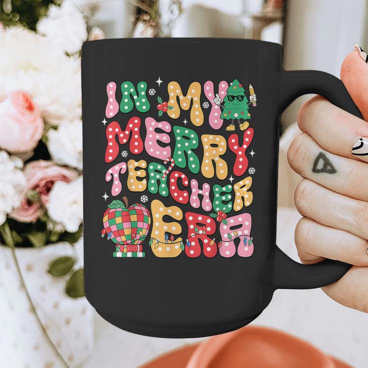 In My Holly Xmas Jolly Teacher Era Teacher Vibes Christmas Graphic Print Coffee Mug, funny design In My Holly Xmas Jolly Teacher Era Teacher Vibes Christmas Graphic Print Coffee Mug, funny design