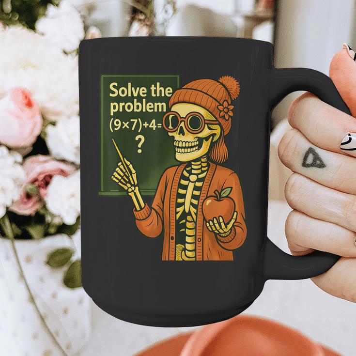 HUGvyn Halloween Skeleton Six Seven 67 Meme PEMDAS Teacher Graphic Print Coffee Mug, funny design HUGvyn Halloween Skeleton Six Seven 67 Meme PEMDAS Teacher Graphic Print Coffee Mug, funny design