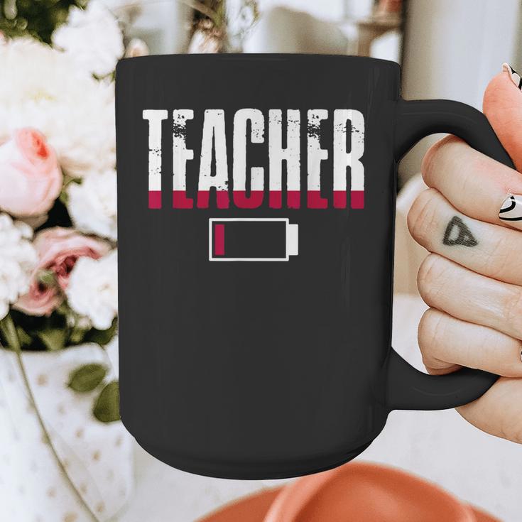 Humor Teacher Empty Battery Power Men Women Graphic Print Coffee Mug, funny design Humor Teacher Empty Battery Power Men Women Graphic Print Coffee Mug, funny design