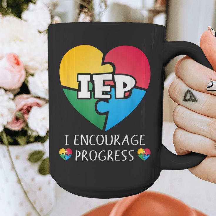 IEP I Encourage Progress Special Education School Teacher Graphic Print Coffee Mug, funny design