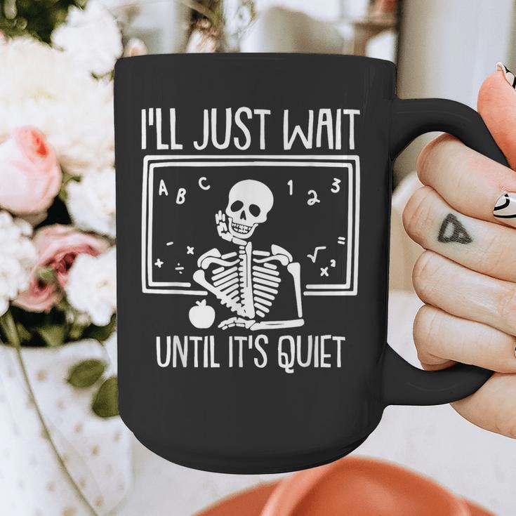 Ill Just Wait Until Its Quiet Teacher Lazy Halloween Costume Graphic Print Coffee Mug, funny design