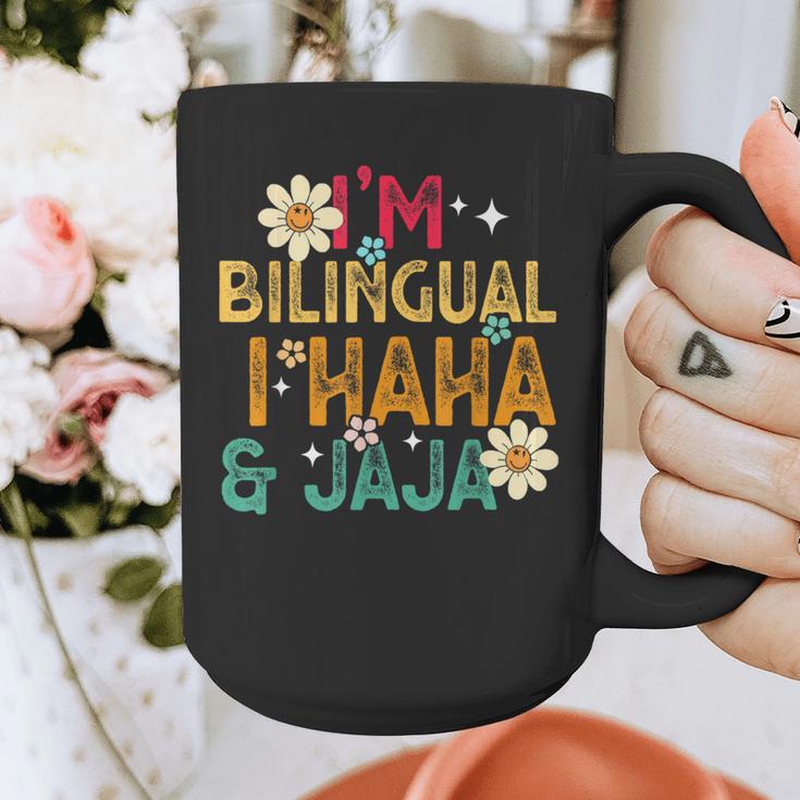 I’m Bilingual I Haha And Jaja Spanish Teacher Bilingual For Men Women Girls Kids Graphic Print Coffee Mug, funny design